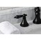 Kingston Brass KS2980PKL Duchess Widespread Bathroom Faucet W/Brass Pop-Up, Matte Blk KS2980PKL - alternate 4